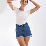 High waist Denim Shorts For Women