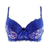 Lace Print Push Up Lingerie  Black White bras