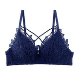 Lace Floral Embroidery Bralette  Lingerie Comfort Seamless Adjusted Bras For Women